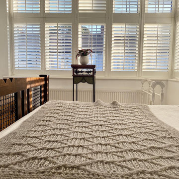 Diamond Maze Lap Blanket
