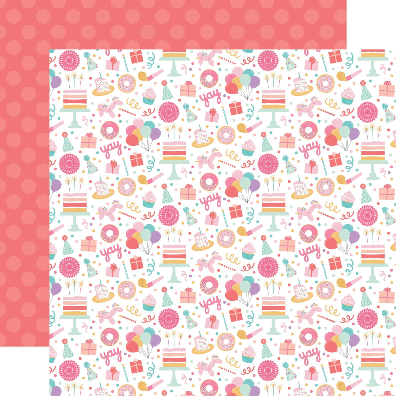 Echo Park Paper It's Your Birthday Girl Double-Sided Cardstock 12"X12" 25/Pkg - Birthday Girl Fun