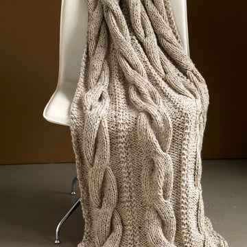 Newbury Crossing Throw in Lion Brand Vanna's Choice - 90270AD