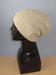 Chunky Unisex Double Moss Stitch Slouch Hat