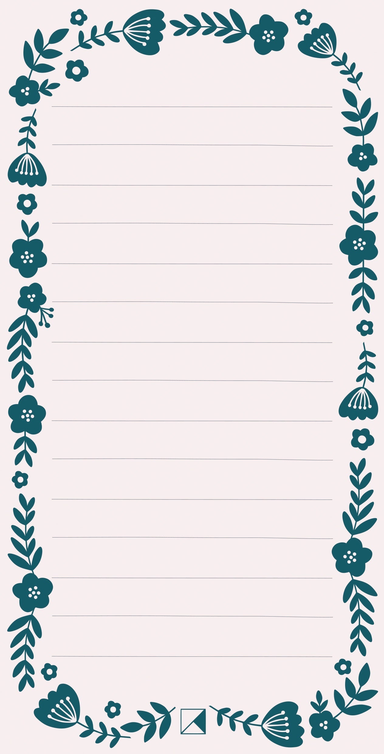 Kaisercraft Kaiser Style Magnetic To Do List Pad 4"X8" 60/Sheets - Rosy; Lined