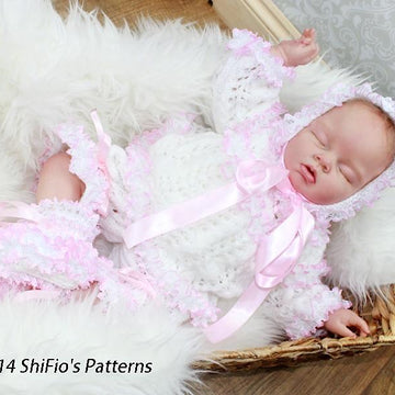 Knitting Pattern baby angel top UK & USA Terms #62