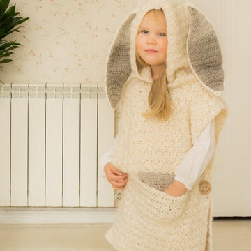 Maura hooded poncho