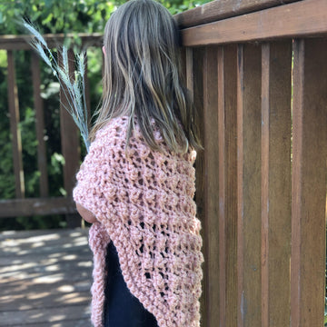 Peach poncho