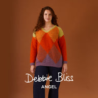 Diamond Argyle Sweater - Jumper Crochet Pattern for Women in Debbie Bliss Angel