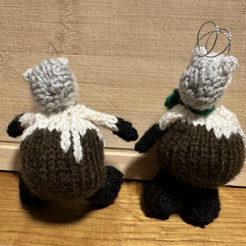 Christmas Pudding Badger - Ferrero Rocher/Lindt Chocolate Cover/Stuffed Toy Decoration