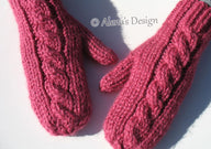 Cabled Mittens For All