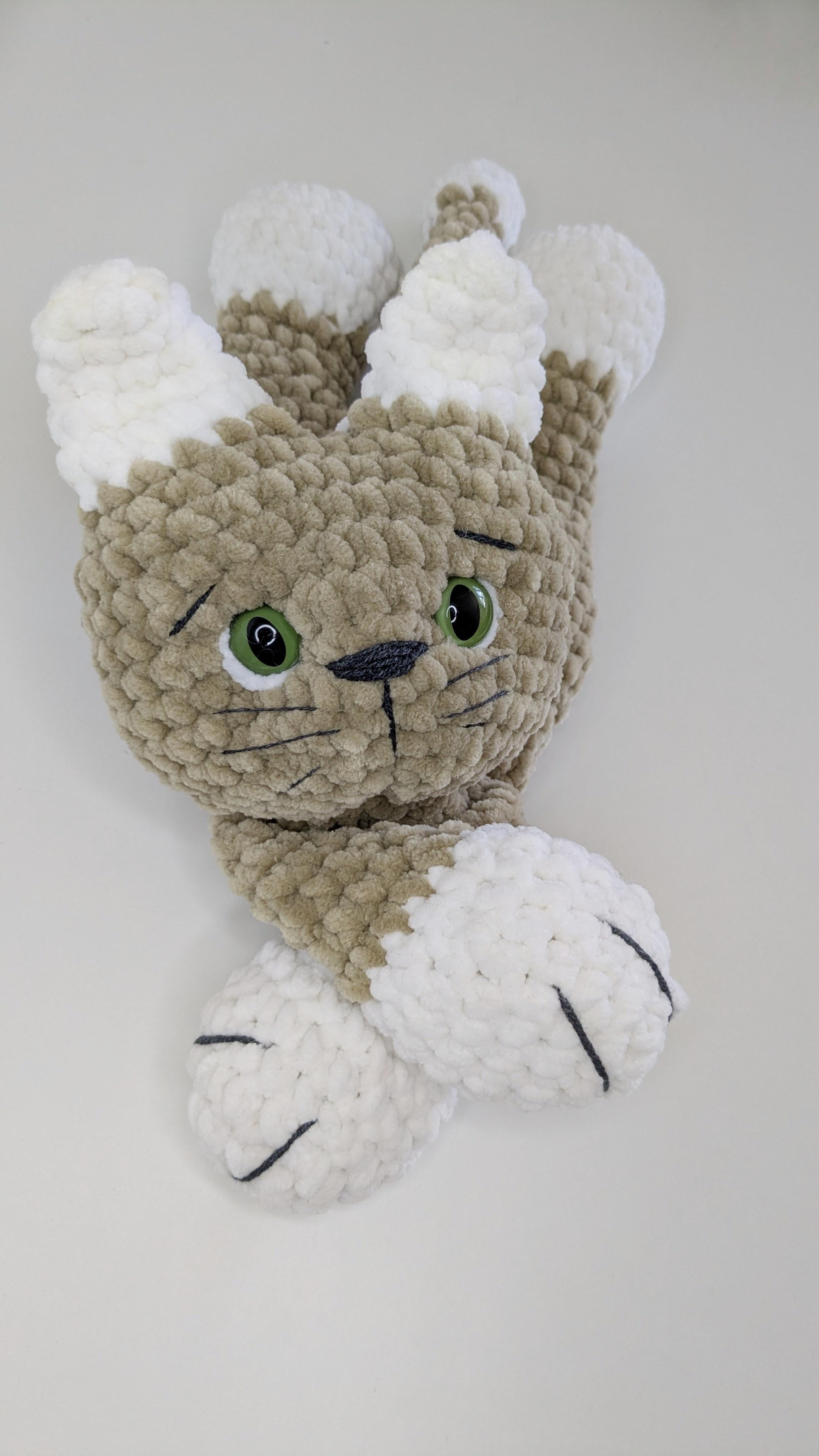 Crochet Cat Baby Snuggler Pattern, Easy Crochet Plushie