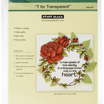 Penny Black Clear Stamps - Love Language 5"X6.5"