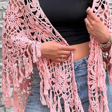 Cleopatra Flower Shawl