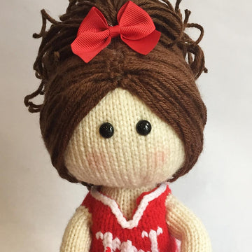 Cheerleader Knit Doll
