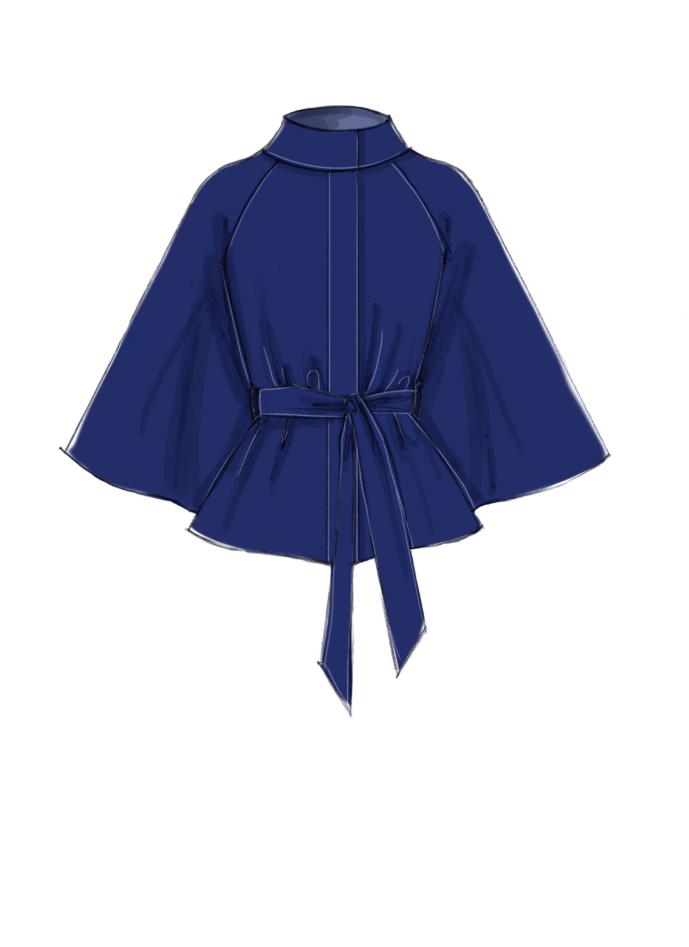 McCall's Misses' Hooded, Collared or Collarless Capes M7477 - Sewing Pattern