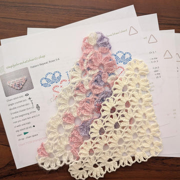 Crochet Bandana/Shawl Pattern/Chart #71