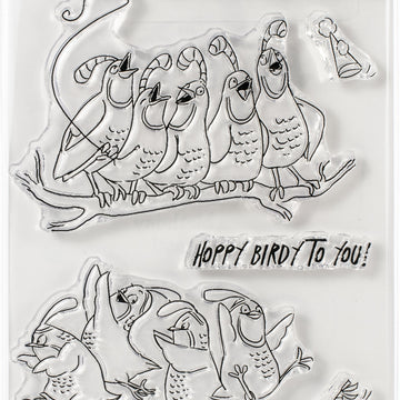 Art Impressions Funny Farm Clear Stamps - Hoppy Birdy