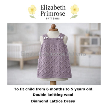 Diamond Lattice Pinafore Dress P188