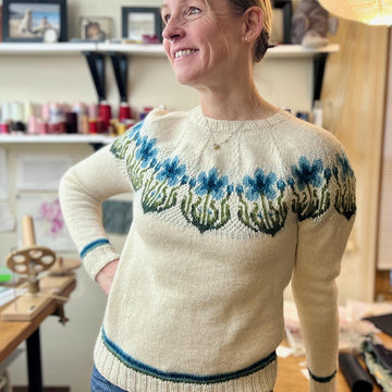 Blue Lilies Pullover