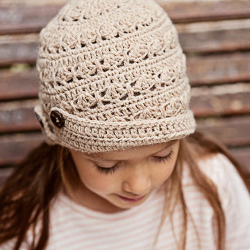 Buttoned Brim Hat