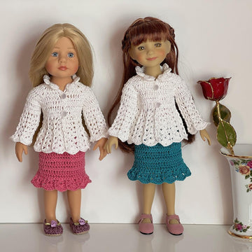 White Petals Doll Set