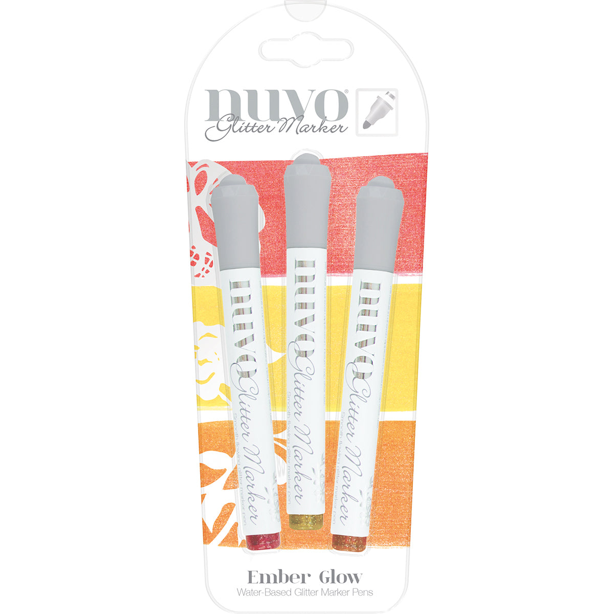 Tonic Studios Nuvo Glitter Markers 3/Pkg - Ember Glow