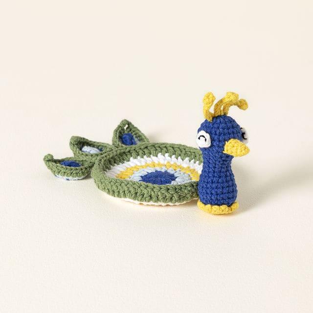 Peacock Coaster - Unique Crochet Patterns - Cute Crochet Patterns