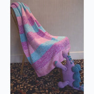 Striped Double Stranded Blanket in Plymouth Yarn Dreambaby DK - F630 - Downloadable PDF