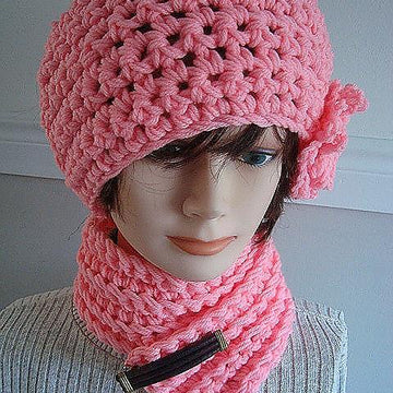 Crochet Hat and Scarf Set | Crochet Pattern SPP 97
