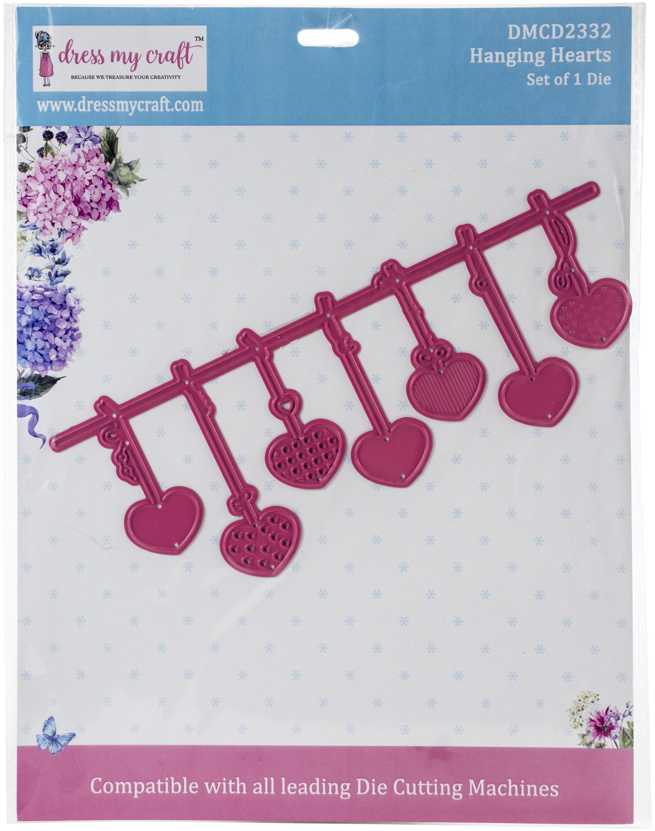 Dress My Craft Dies - Hanging Hearts