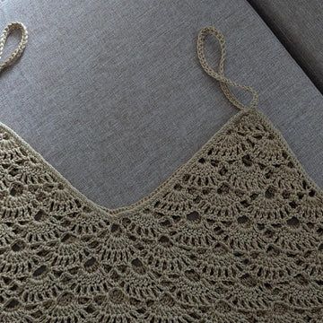 Irish Cream Crochet Lace Cami