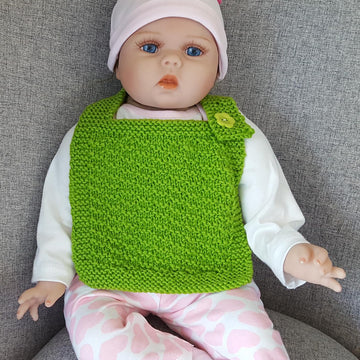 Leigh - 8ply textured bib and cloth set