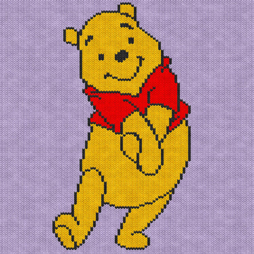 Winnie the Pooh Knitting Chart