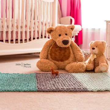 Tunisian Honeycomb Rug