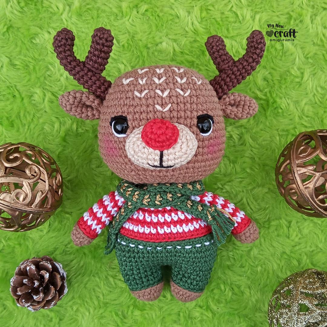 Rudy Helper Reindeer Amigurumi