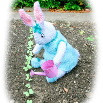 Rabbit Burrow with fox and rucksack