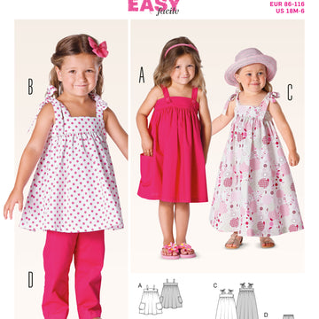 Burda Toddler and Childs Dress and Trousers Pattern