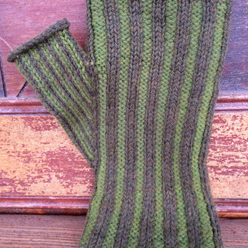 Vertical Stripe Mitts