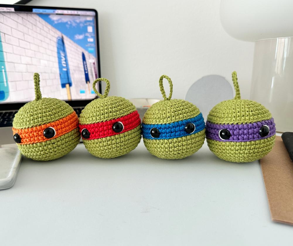Ninja Characters Crochet Christmas Ornament Pattern Bundle PDF