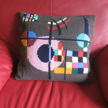 Modern Art Pillow - Kandinsky, Gravitation