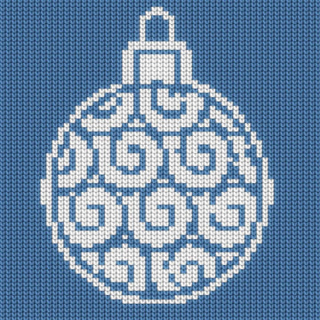 Christmas Ball Motif Intarsia Chart