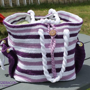 "Nautical Knots" Beach / Yarn / Tote Bag