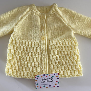 Wivanee Matinee Jacket Baby Knitting Pattern Newborn-12 months approx