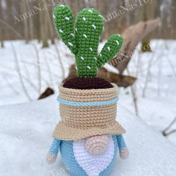 Gnome-cactus in a pot 2