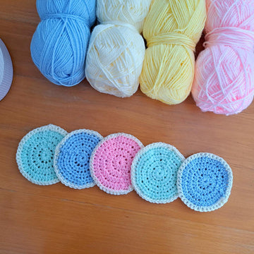 Crochet Pastel Cup Coaster Pattern