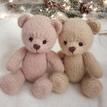 Teddy Bear knitting pattern, In the round