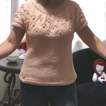 Lily Garden Top Down Sweater