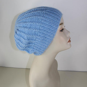 Fluffy Fishermans Rib Slouch Hat