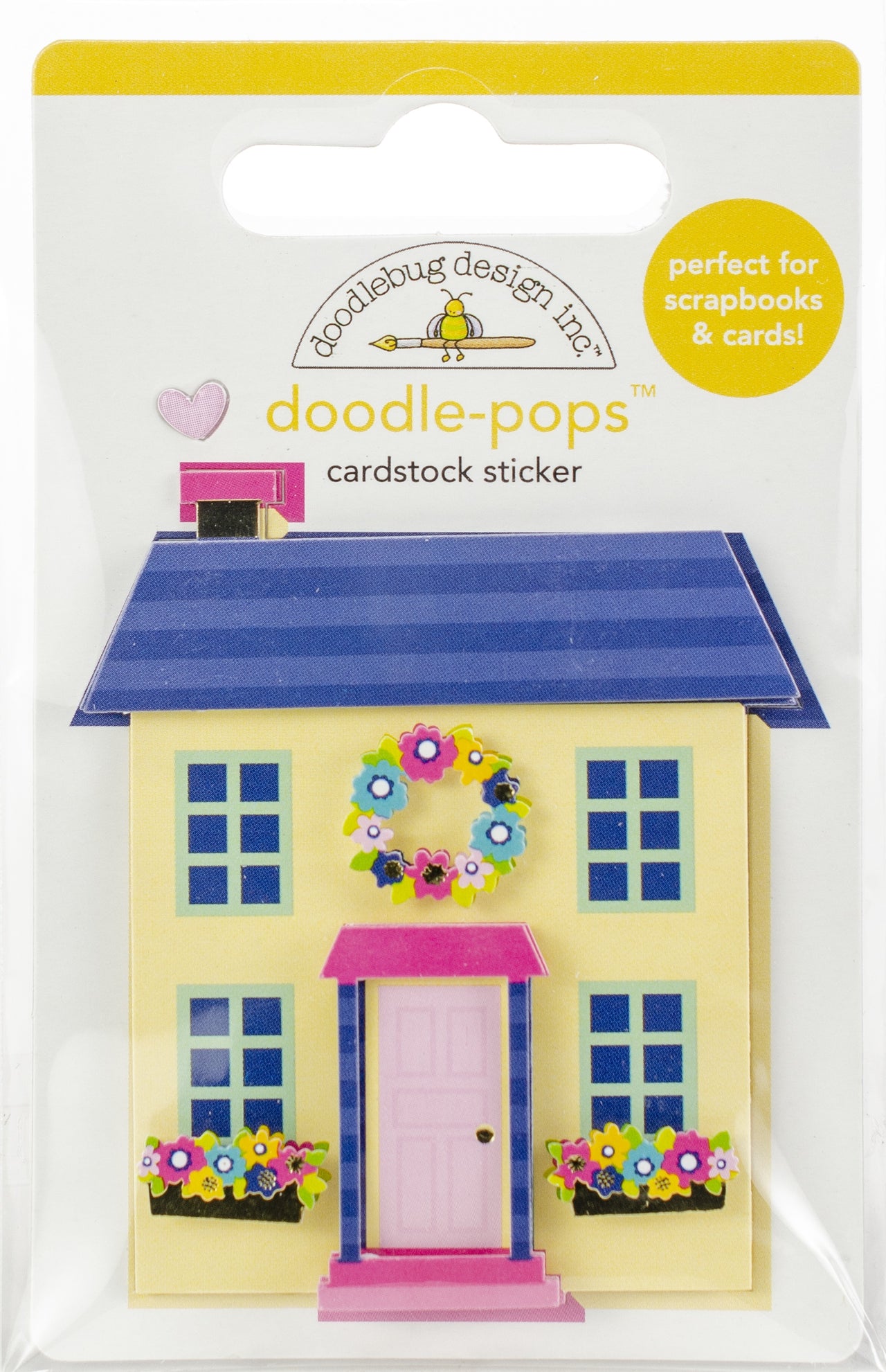 Doodlebug Doodle-Pops 3D Stickers - Cute Cottage
