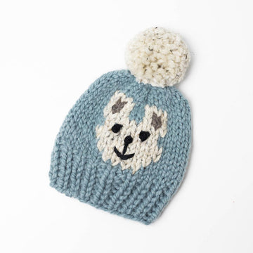 Bear Face Chunky Winter Pompom Hat