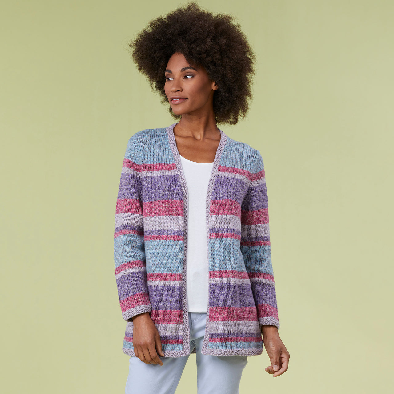 La Jolla Cardigan - Knitting Pattern for Women in Tahki Yarns Newport