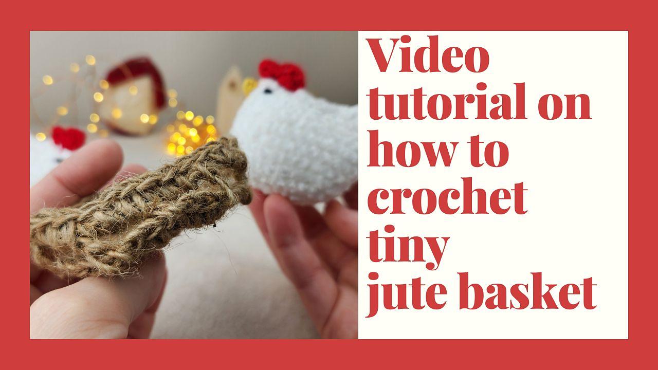 Mini Amigurumi Chick Pattern & Video (Scarf/Basket)