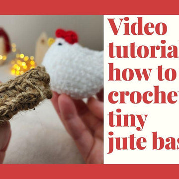 Mini Amigurumi Chick Pattern & Video (Scarf/Basket)